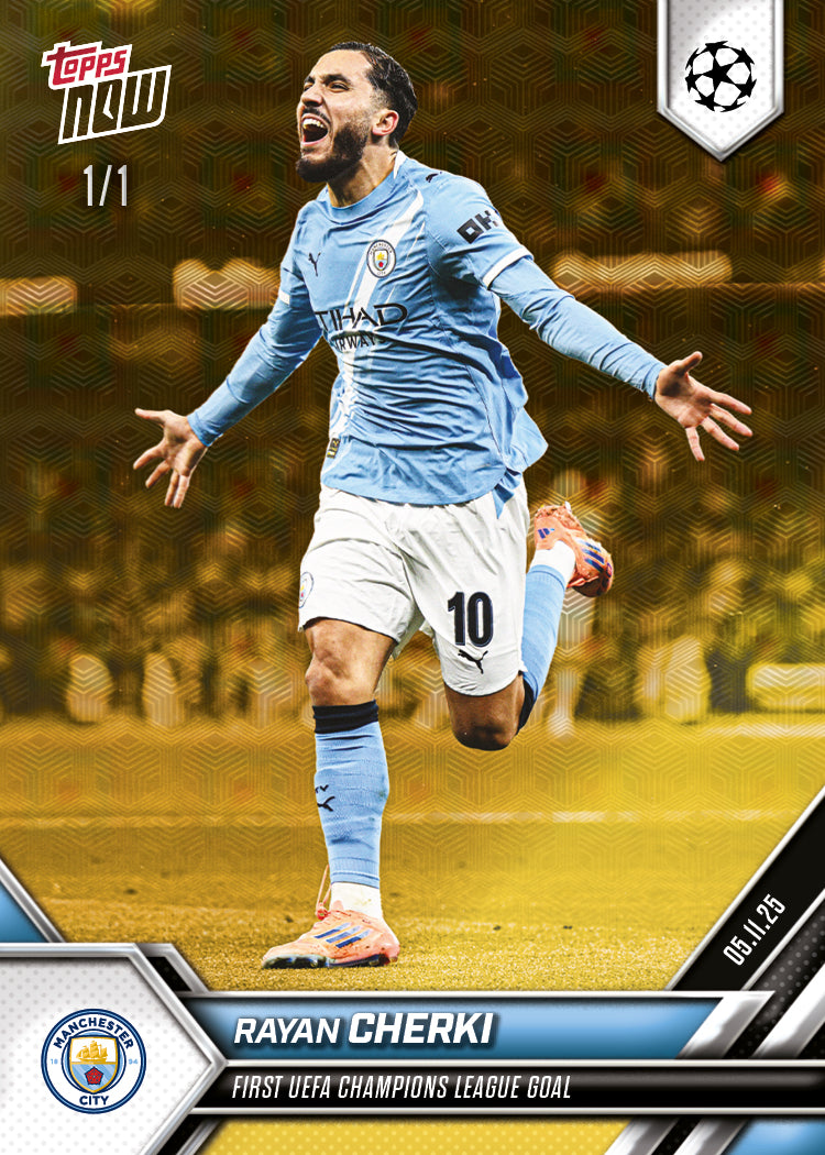 Rayan Cherki  - 2025-26 UCL Topps NOW® - Card 48