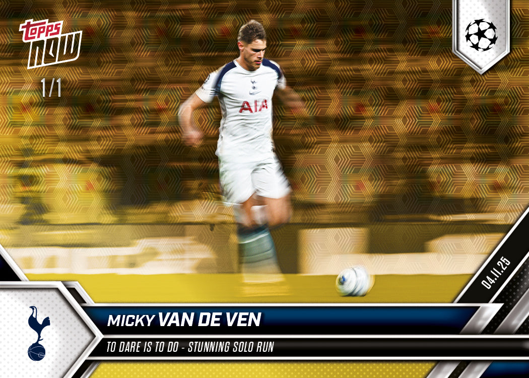 Micky van de Ven - 2025-26 UCL Topps NOW® - Card 42