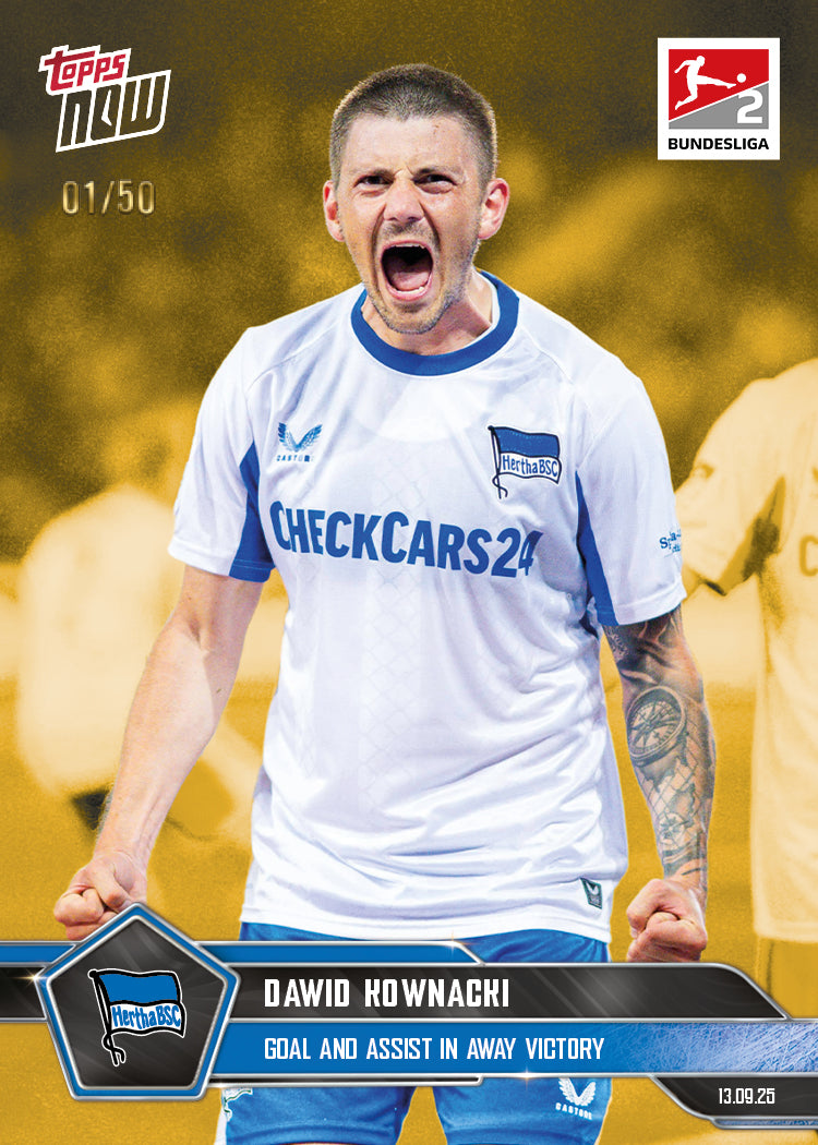 Dawid Kownacki - 2025-26 Bundesliga Topps NOW® - Card 21 - PR: 280
