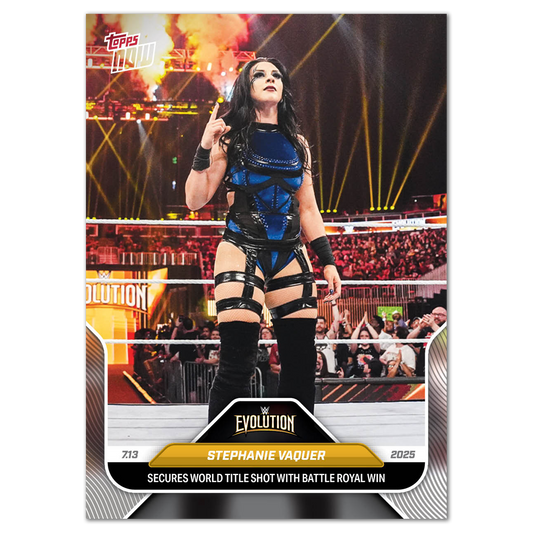 Stephanie Vaquer - 2025 WWE Topps NOW® - Card 80 - PR: 2705