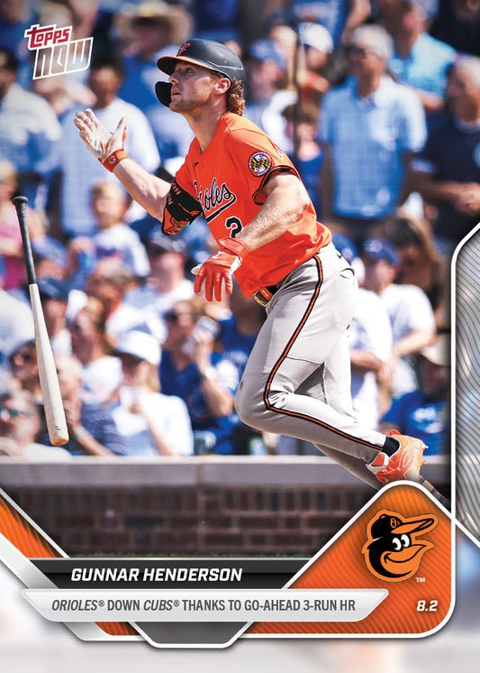 Gunnar Henderson - 2025 MLB Topps NOW® - Card 503 - PR: 660
