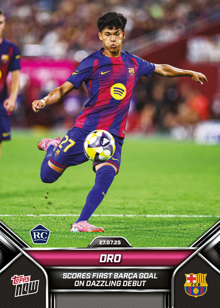Pedro Fernandez - 2025 FC Barcelona Topps NOW® - Card 3 - PR: 1671