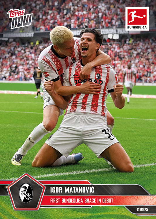 Igor Matanović - 2025-26 Bundesliga Topps NOW® - Card 19 - PR: 184