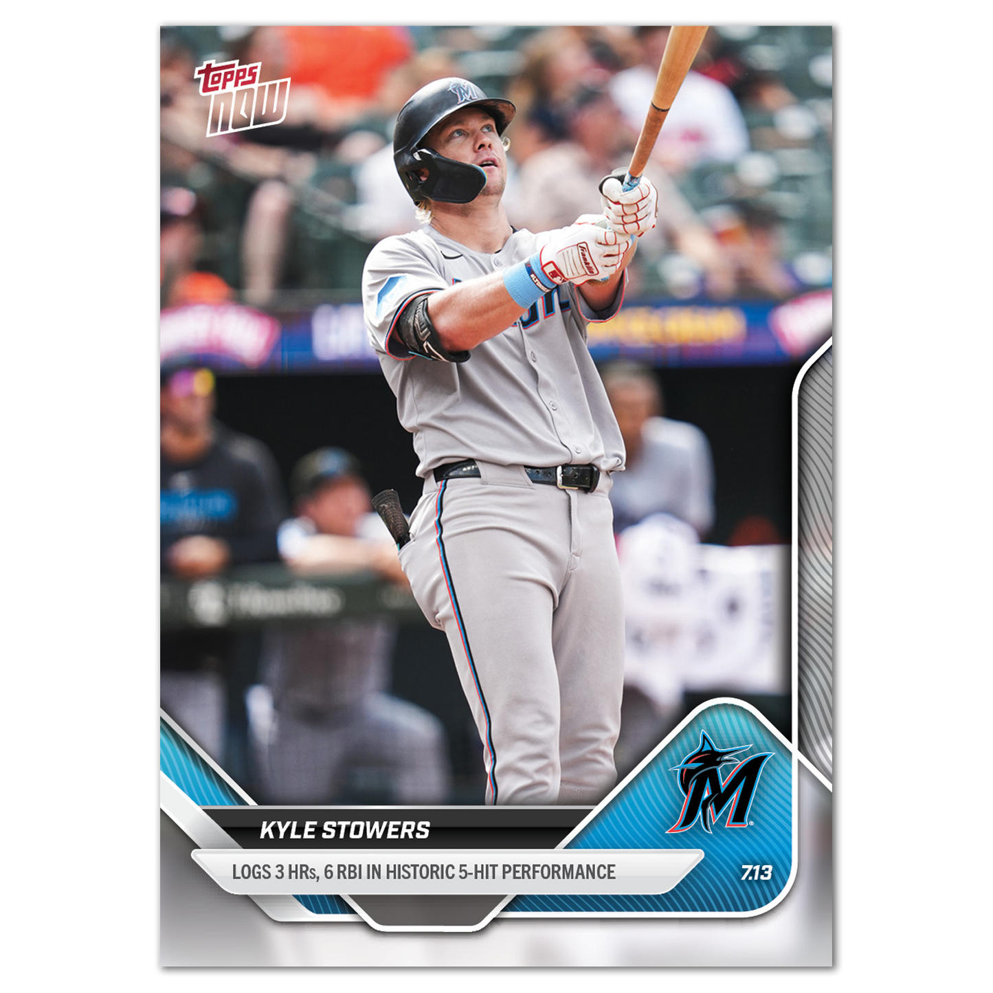 Kyle Stowers - 2025 MLB Topps NOW® - Card 422 - PR: 470