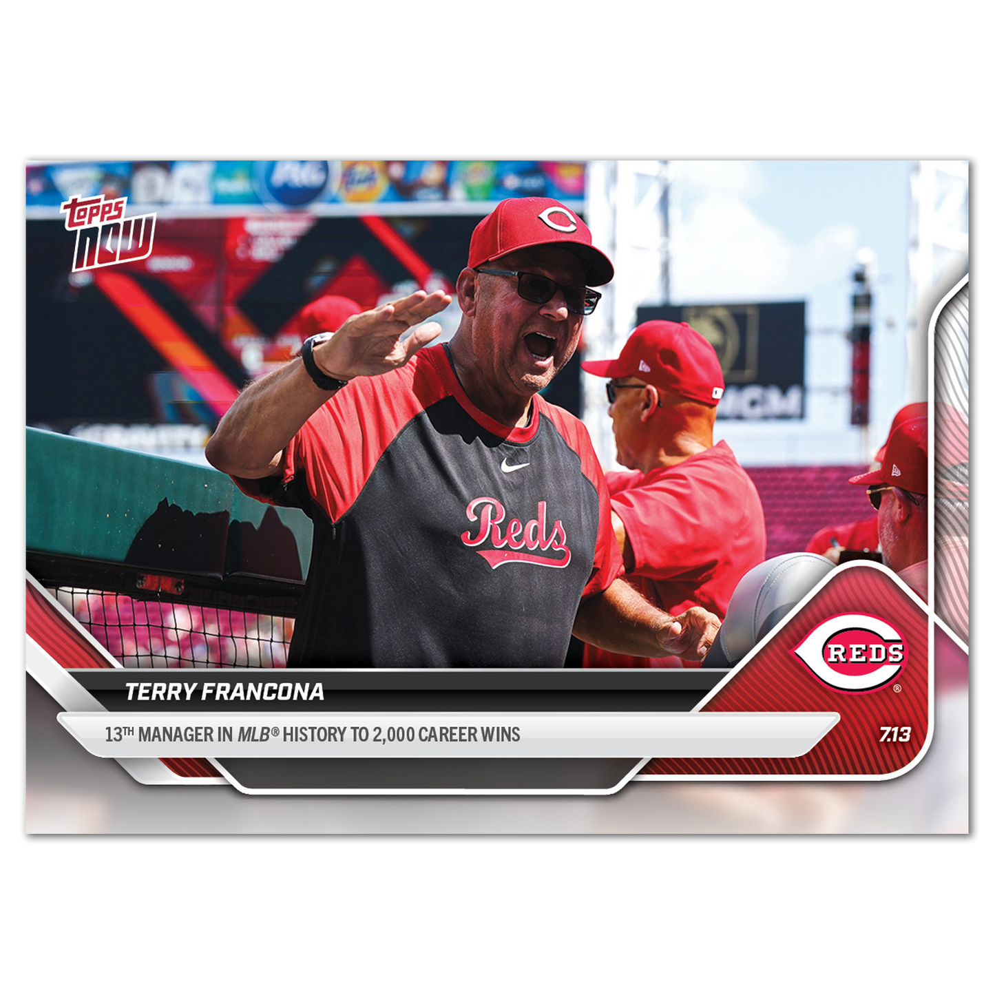 Terry Francona - 2025 MLB Topps NOW® - Card 425 - LOOK FOR AUTOS - PR: 946