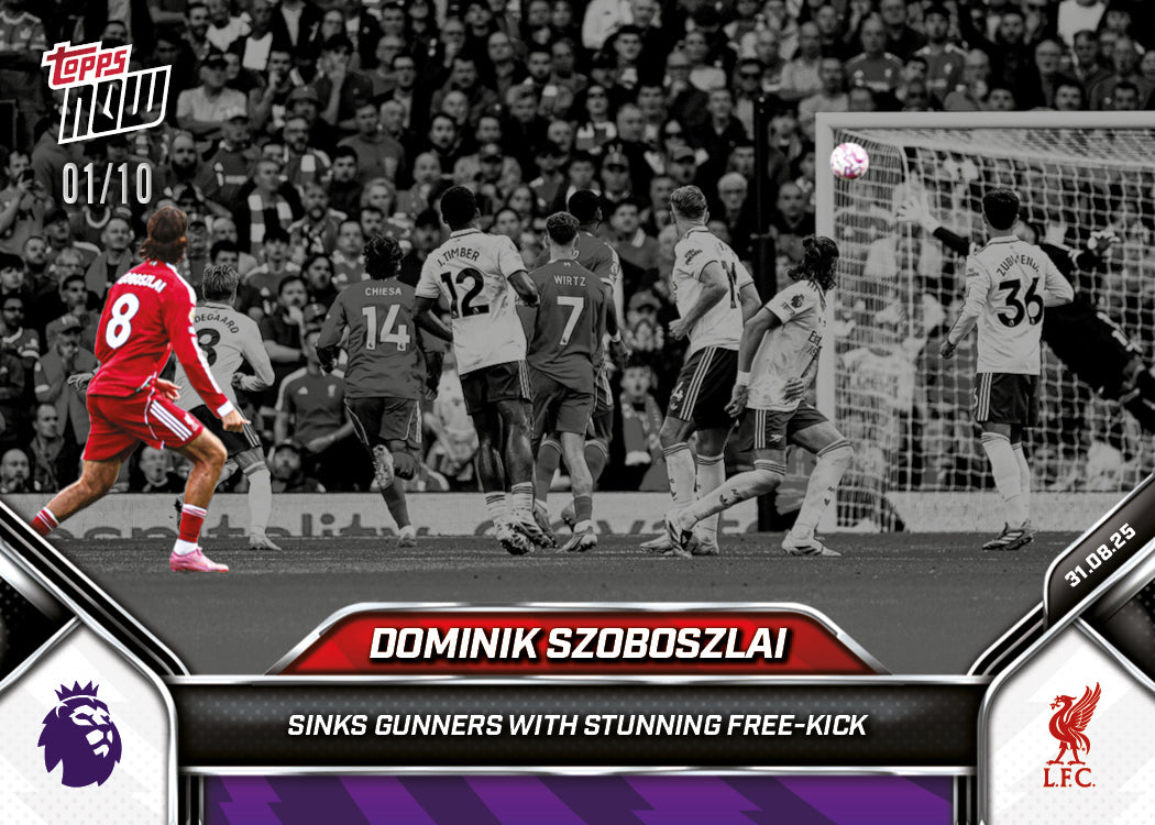 Dominik Szoboszlai - 2025-26 Premier League Topps NOW® - Card 16 - PR: 2114