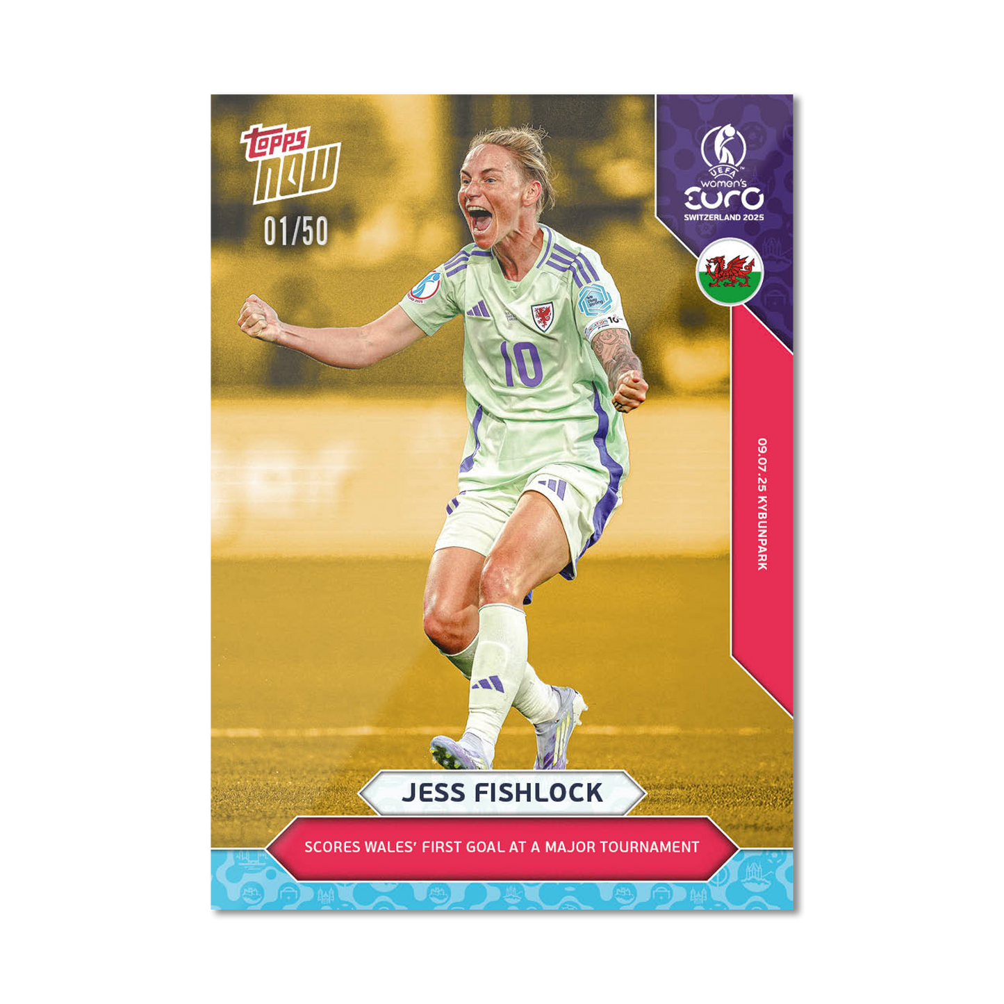 Jess Fishlock - UEFA Women’s EURO 2025™ Topps NOW®  - Card 13 - PR: 202