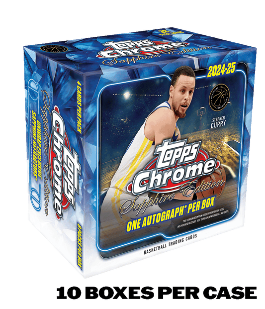2024/25 Topps Chrome® Basketball - Sapphire Edition - Hobby Box - Sealed Case
