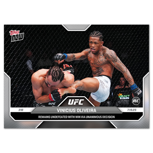Vinicius Oliveira - 2025 UFC Topps NOW® - Card 22 - PR: 396