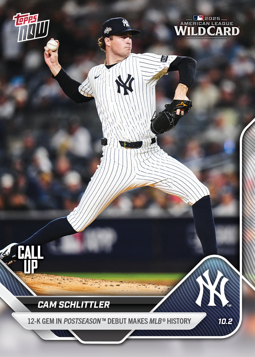 Cam Schlittler - 2025 MLB Topps NOW® - Card 817 - PR: 18809