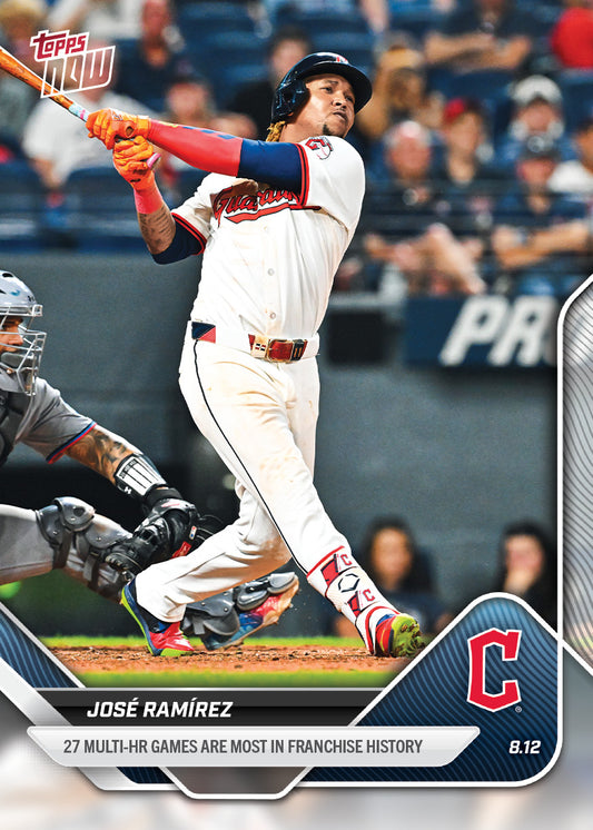 José Ramírez - 2025 MLB Topps NOW® - Card 551 - PR: 966