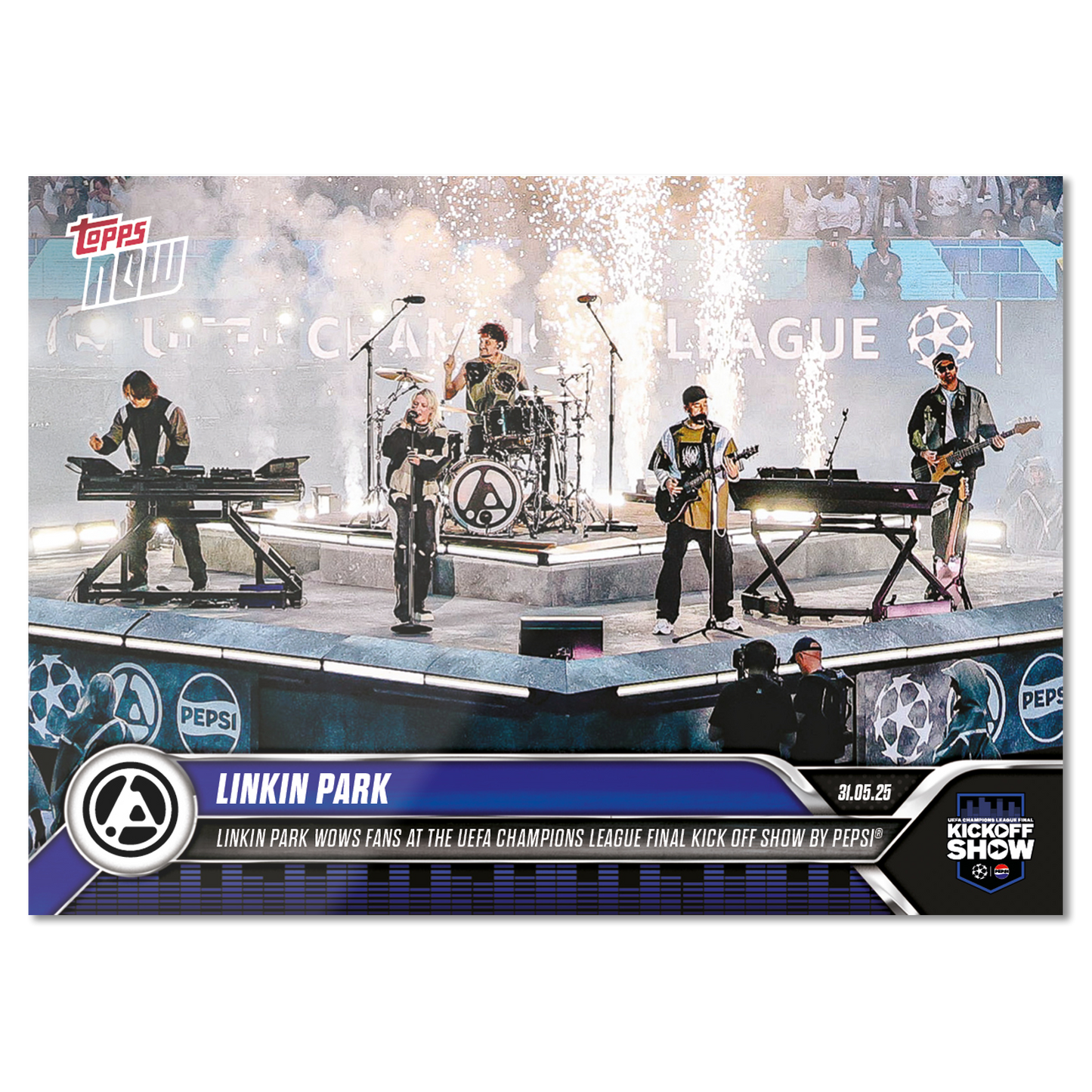 Linkin Park - 2024-25 UCL Topps NOW® - Card 166 - PR: 5313