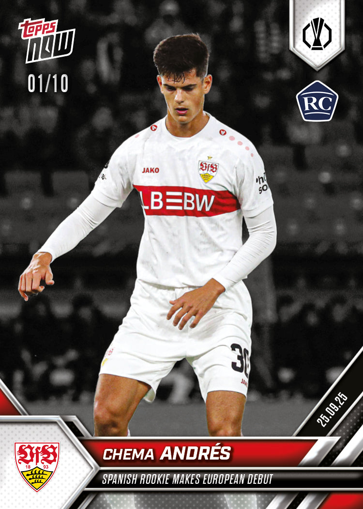 Chema Andrés - 2025-26 UEL Topps NOW® Card 3 - PR: 314
