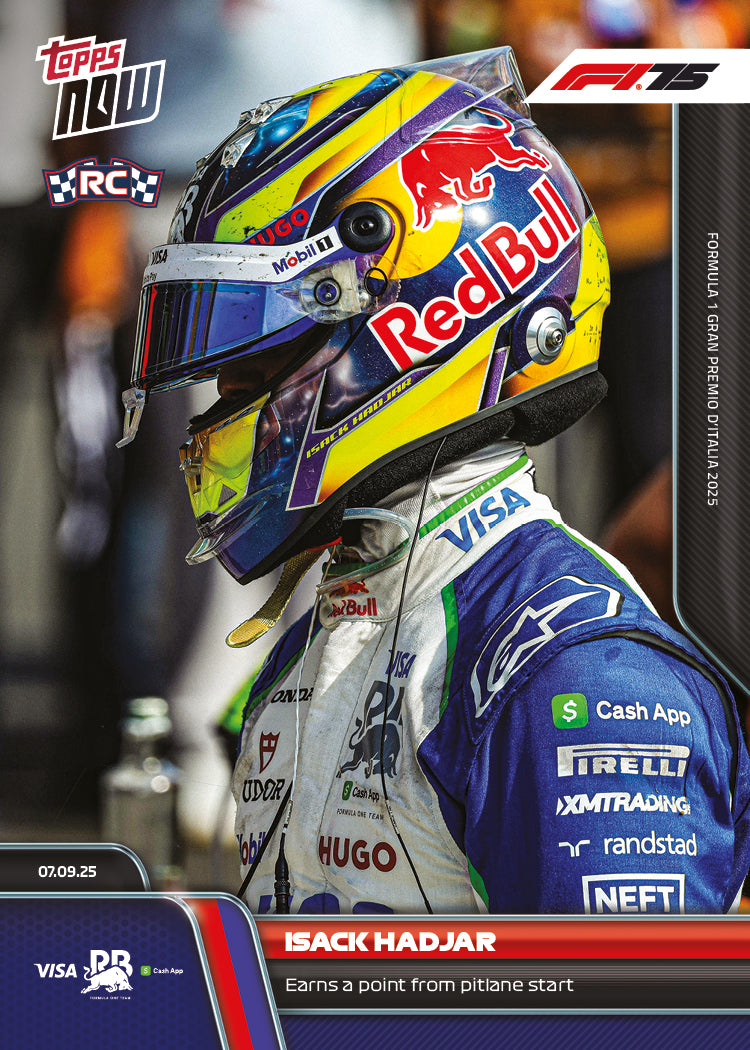 Isack Hadjar - 2025 Formula 1® Topps NOW® - Card 62 - PR: 2397