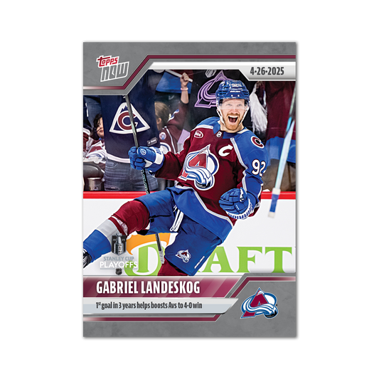 Gabriel Landeskog - 2024-25 NHL Topps NOW® - Sticker # 169 Pack - PR: 220