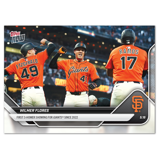 Wilmer Flores - 2025 MLB Topps NOW® - Card 188 - PR: 714