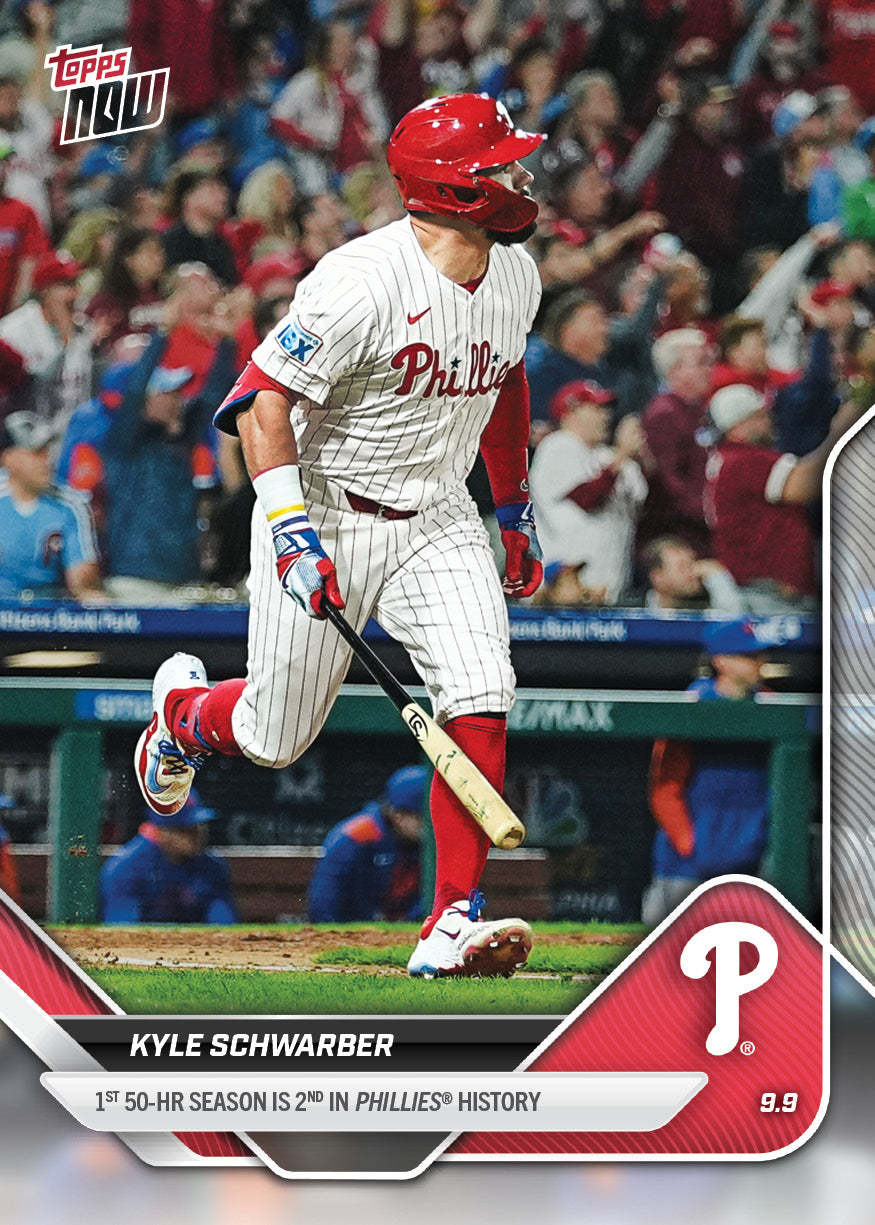 Kyle Schwarber - 2025 MLB Topps NOW® - Card 682 - PR: 3463