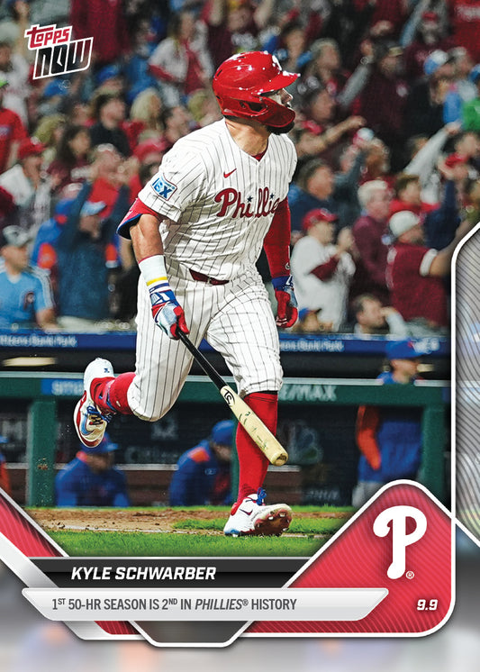 Kyle Schwarber - 2025 MLB Topps NOW® - Card 682 - PR: 3463