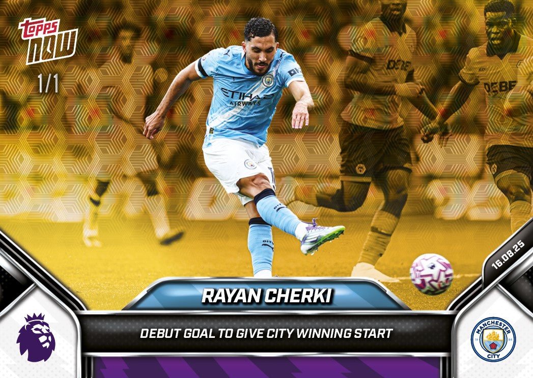 Rayan Cherki - 2025-26 Premier League Topps NOW® - Card 2 - PR: 555