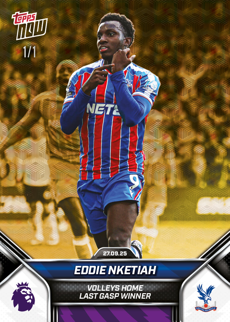 Eddie Nketiah - 2025-26 Premier League Topps NOW® - Card 26 - PR: 229