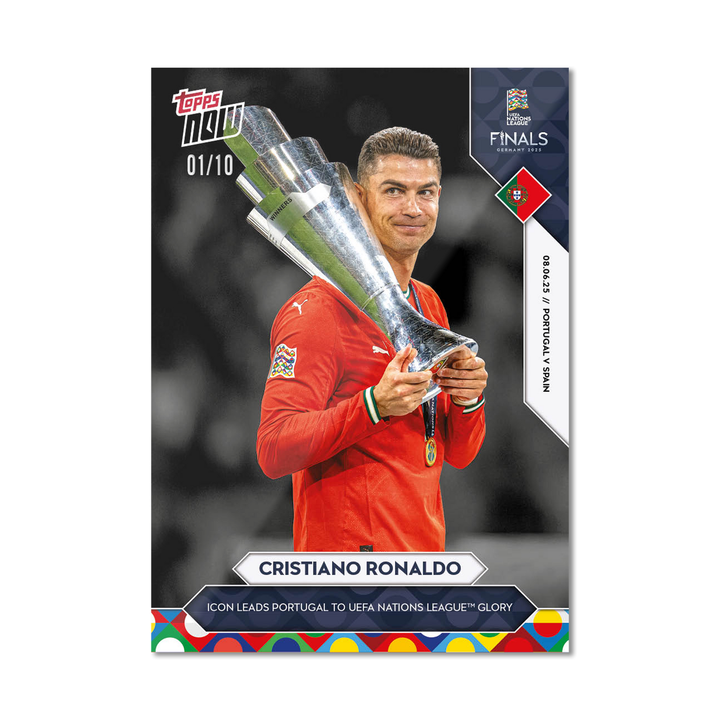 Cristiano Ronaldo - 2025 UEFA Nations League Topps NOW® - Card 7 - PR: 11151