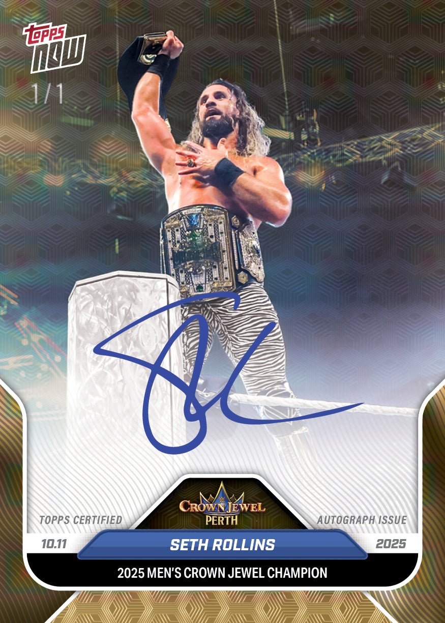 Seth Rollins - 2025 WWE Topps NOW® - Card 105 - PR: 1028