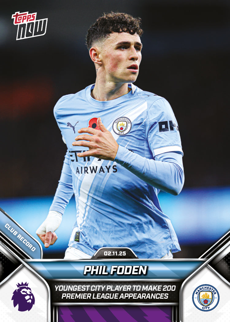 Phil Foden - 2025-26 Premier League Topps NOW® - Card 47