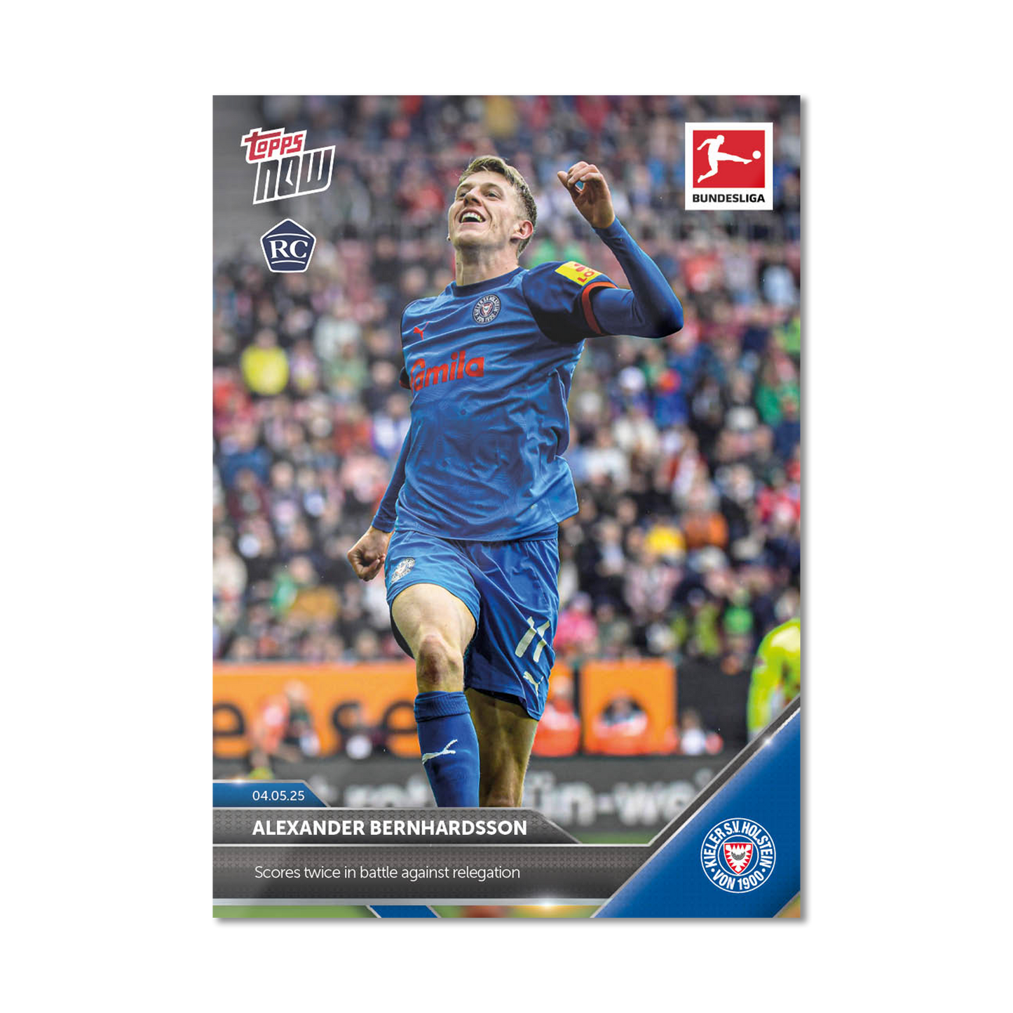 Alexander Bernhardsson - 2024-25 Bundesliga Topps NOW® - Card 181 - PR: 86