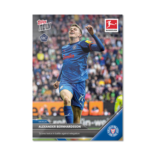 Alexander Bernhardsson - 2024-25 Bundesliga Topps NOW® - Card 181 - PR: 86