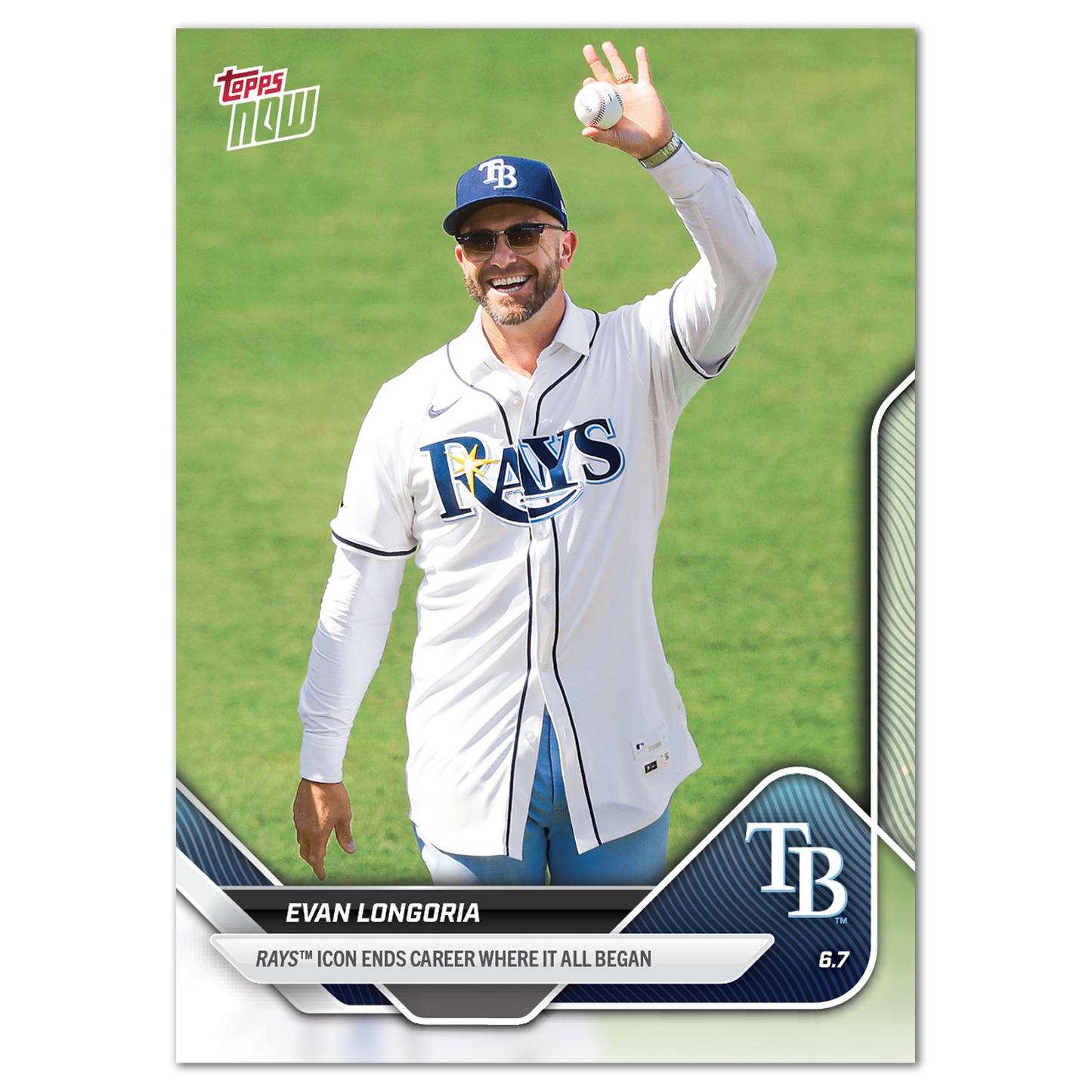 Evan Longoria - 2025 MLB Topps NOW® - Card 267 - PR: 504