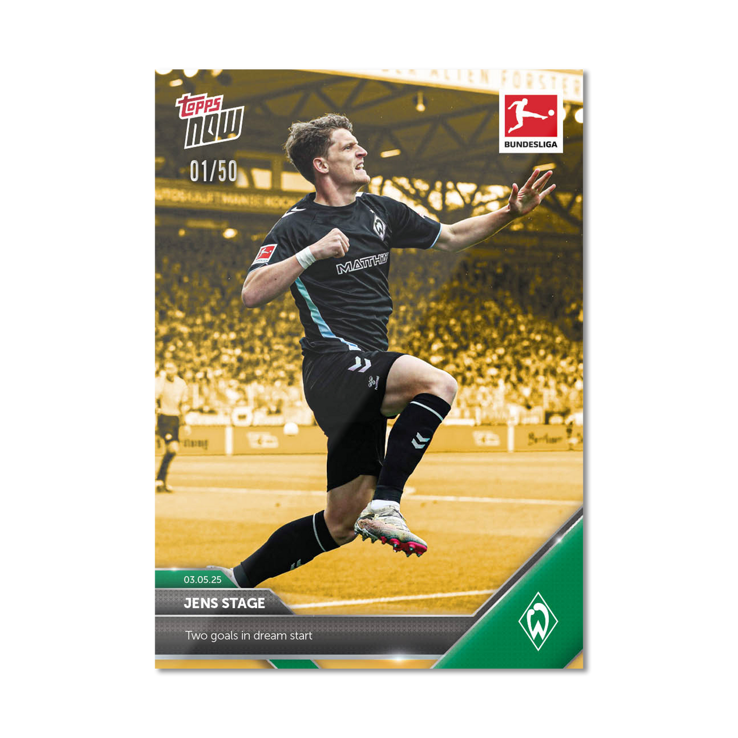 Jens Stage - 2024-25 Bundesliga Topps NOW® - Card 179 - PR: 67