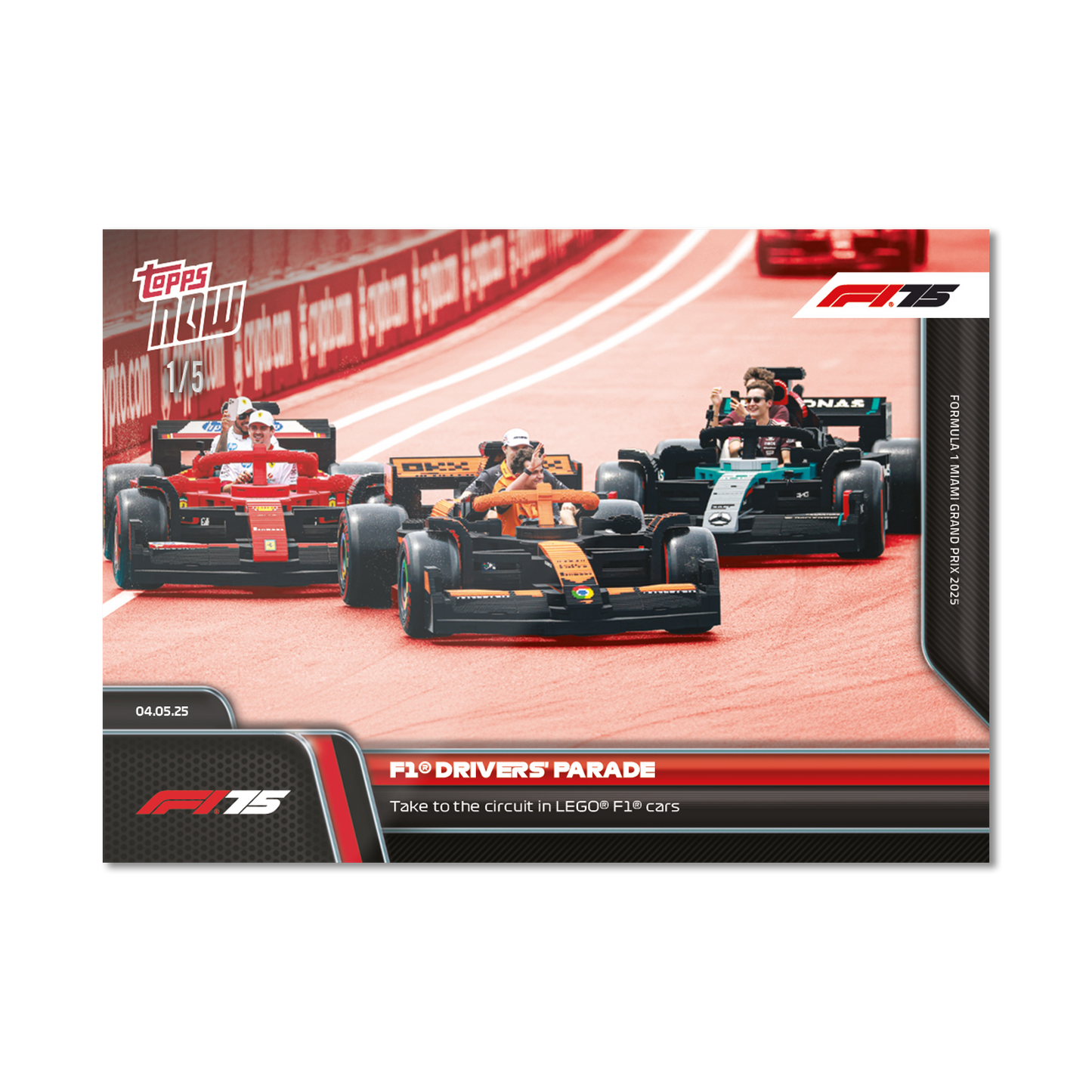 F1® Drivers' Parade - 2025 Formula 1® Topps NOW® - Card 36 - PR: 2219