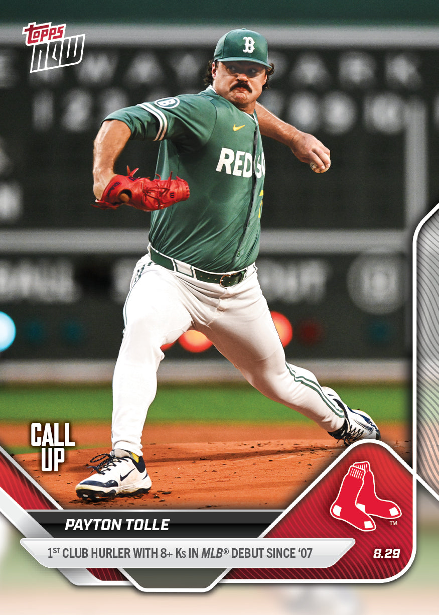 Payton Tolle - 2025 MLB Topps NOW® - Card 626 - PR: 4205