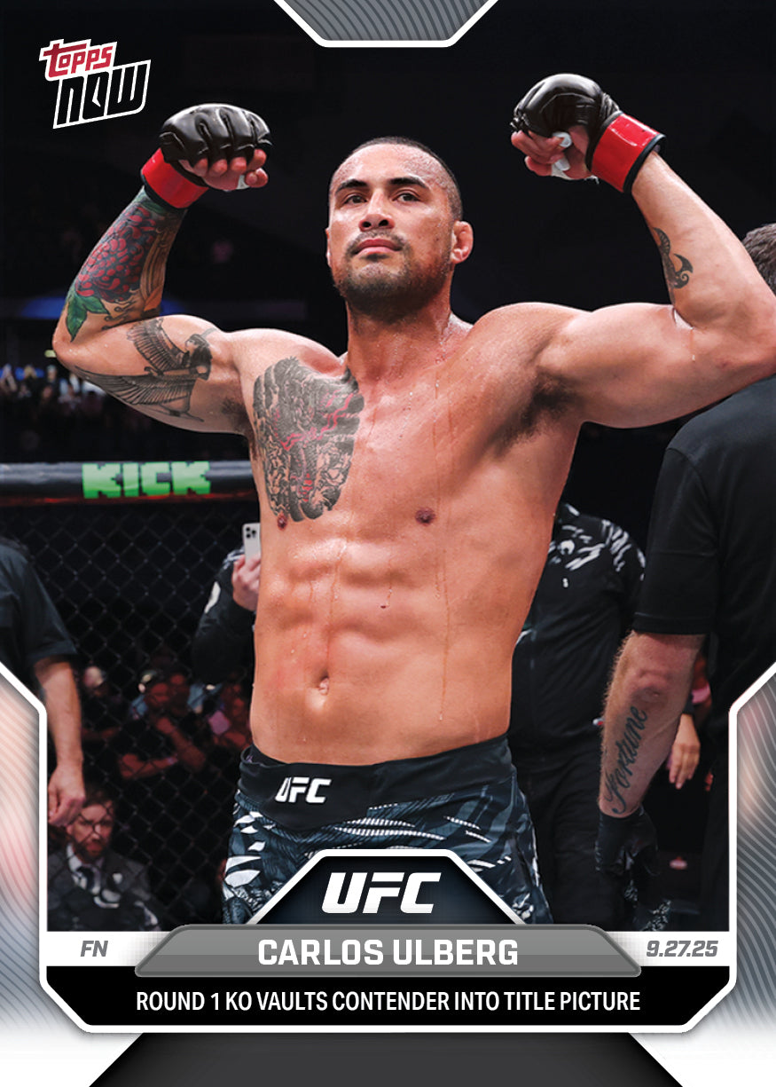 Carlos Ulberg - 2025 UFC Topps NOW® - Card 30 - PR: 243