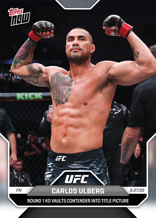 Carlos Ulberg - 2025 UFC Topps NOW® - Card 30 - PR: 243