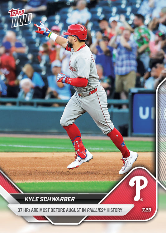 Kyle Schwarber - 2025 MLB Topps NOW® - Card 483 - PR: 802