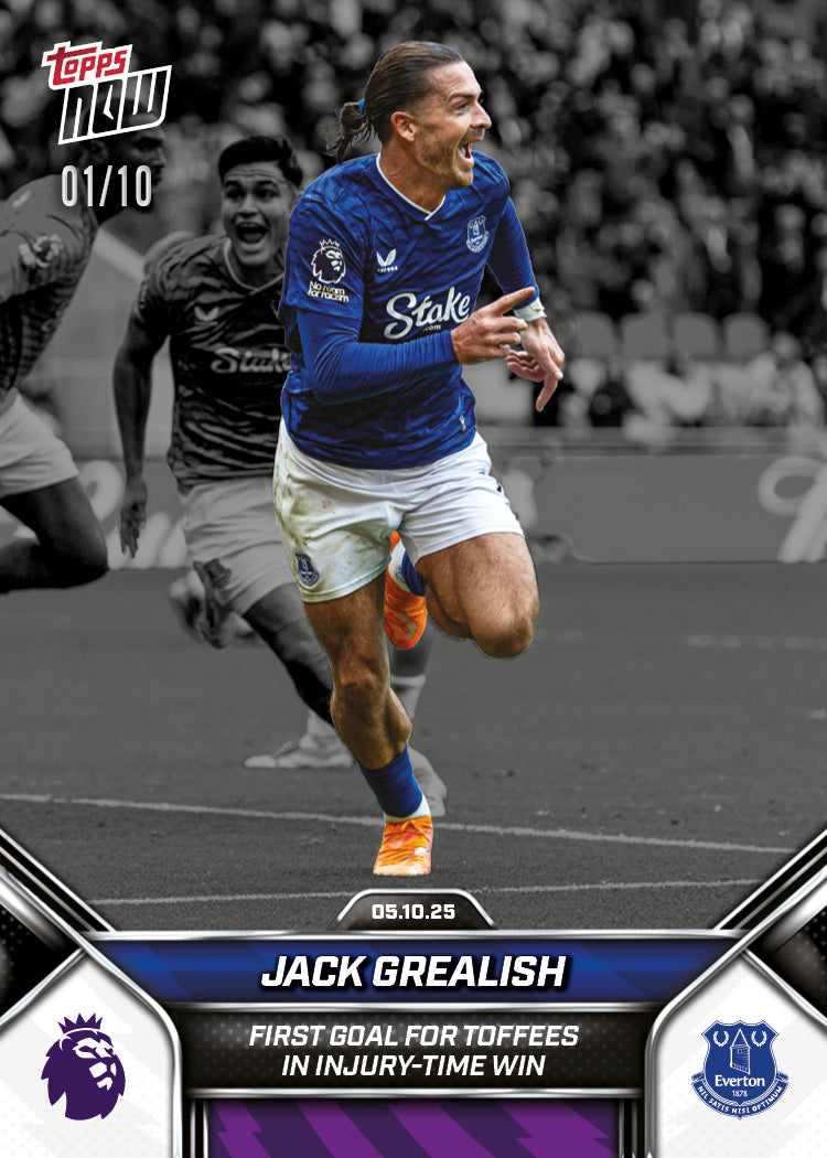 Jack Grealish - 2025-26 Premier League Topps NOW® - Card 33 - PR: 405