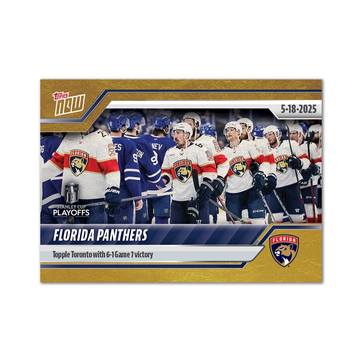 Florida Panthers - 2024-25 NHL Topps NOW® - Sticker # 188 Pack - PR: 180