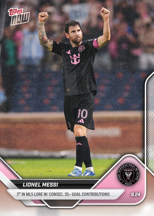 Lionel Messi - 2025 MLS Topps NOW® - Card 102 - PR: 2370