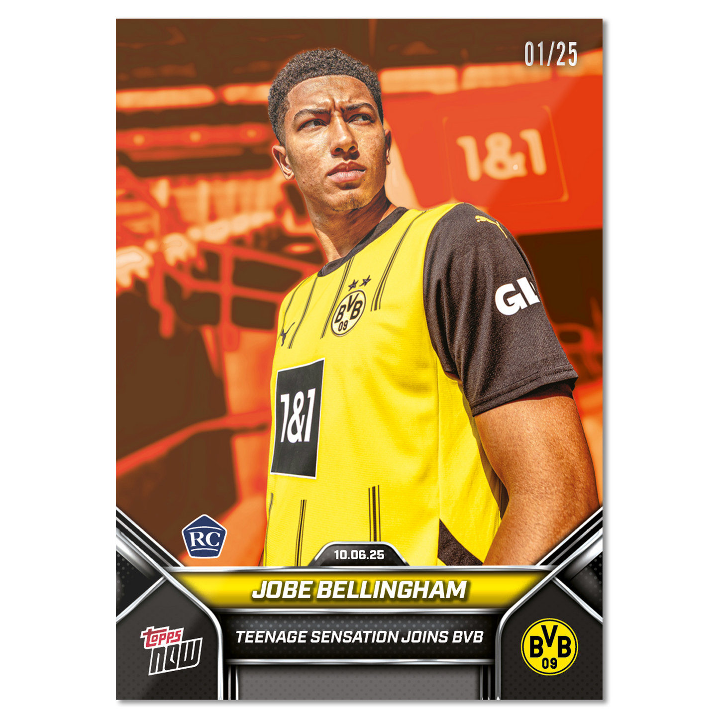 Jobe Bellingham - 2025-26 Borussia Dortmund Topps NOW® - Card 1 - PR: 3313