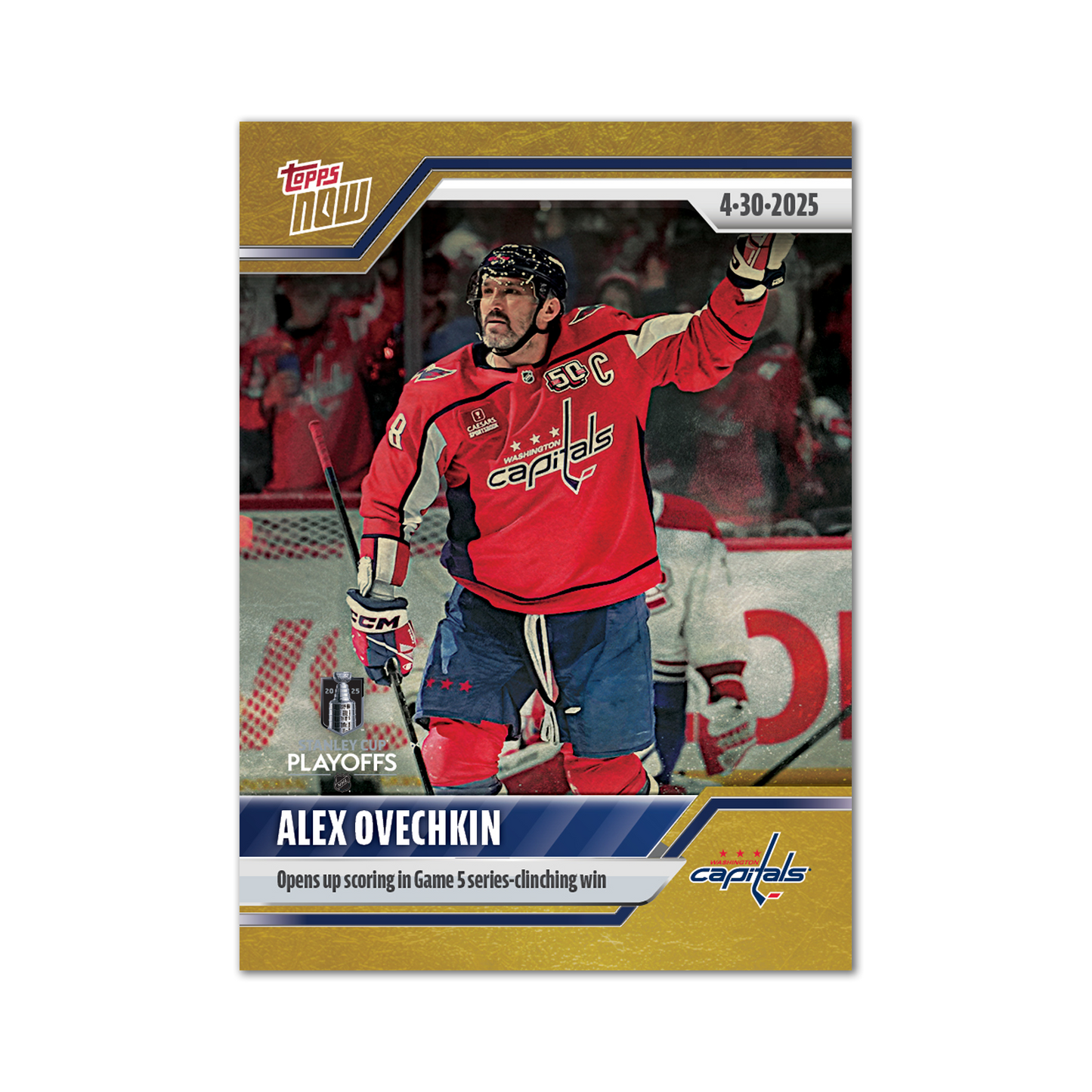 Alex Ovechkin - 2024-25 NHL Topps NOW® - Sticker # 173 Pack - PR: 560