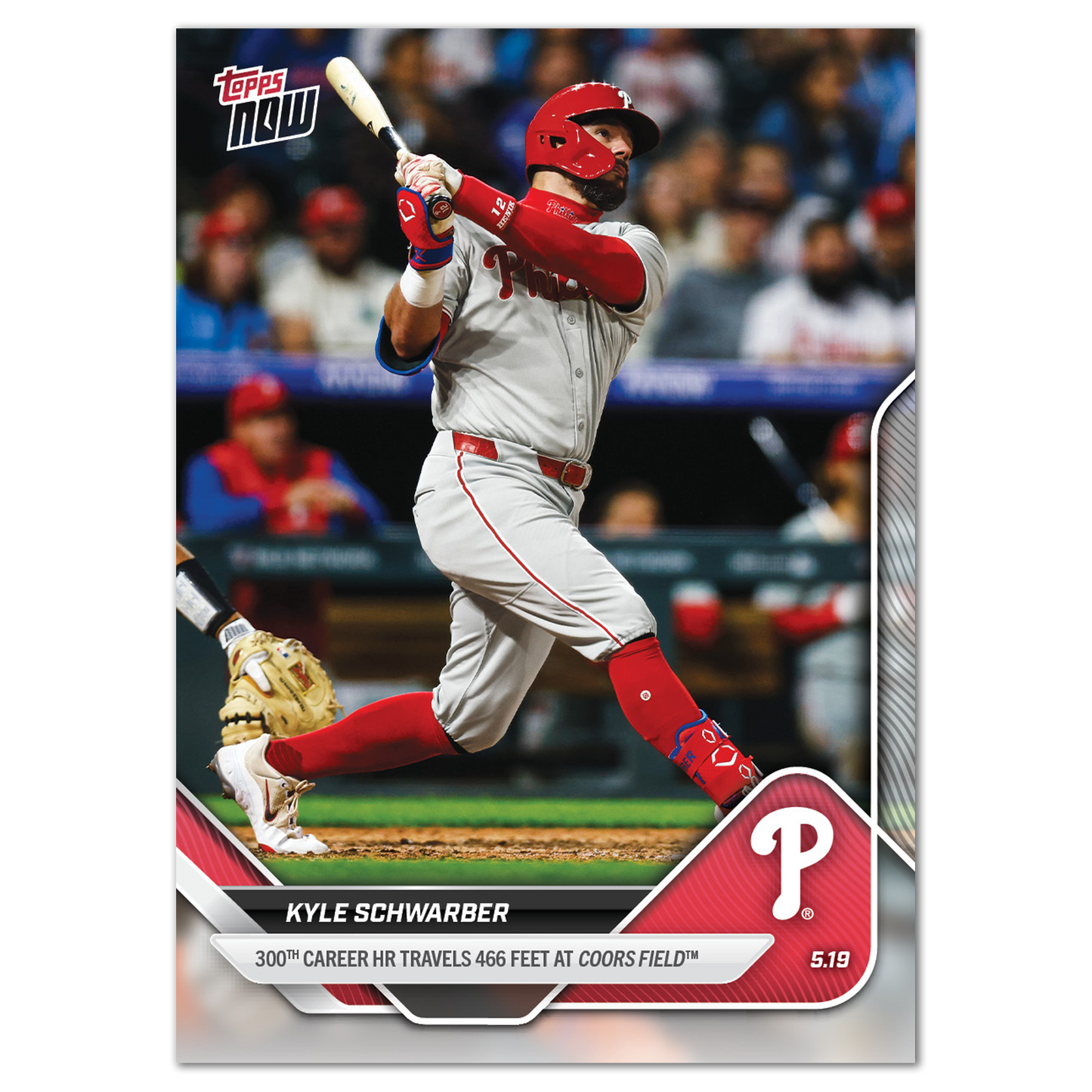 Kyle Schwarber - 2025 MLB Topps NOW® - Card 195 - PR: 2206