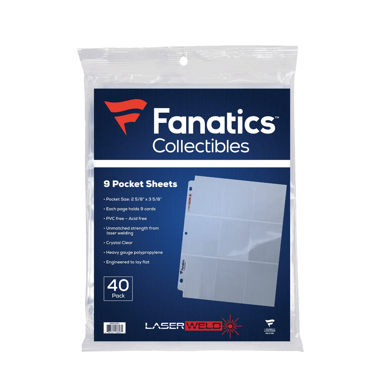 Fanatics Collectibles Binder Pages (40 count)