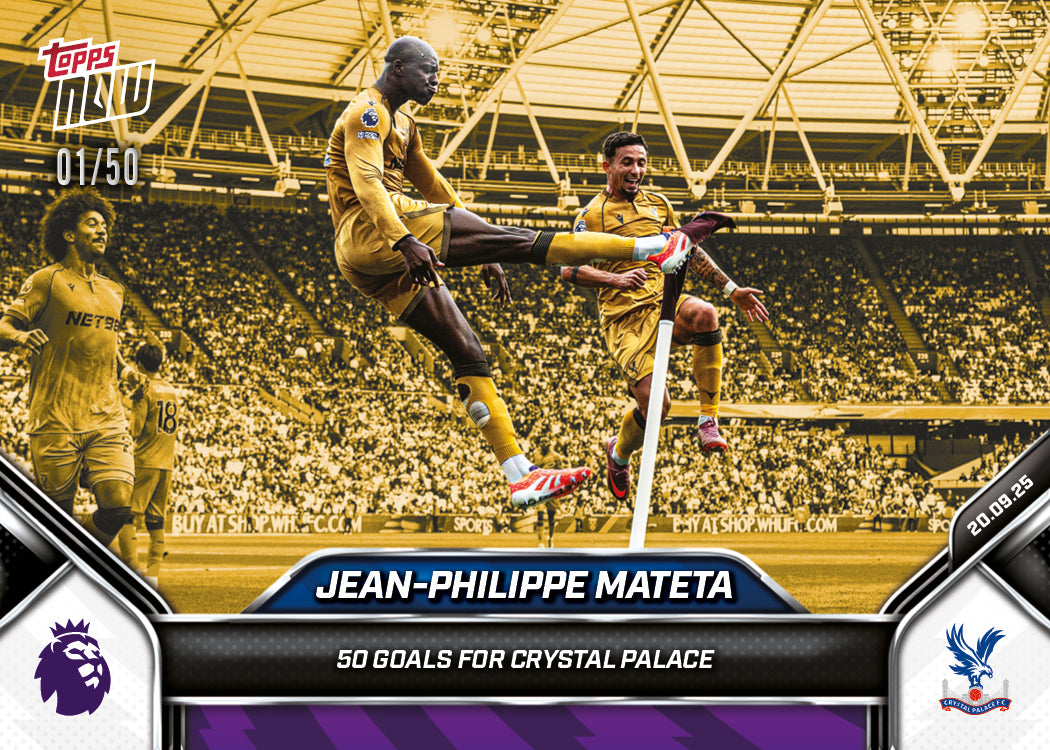 Jean-Philippe Mateta - 2025-26 Premier League Topps NOW® - Card 22 - PR: 211