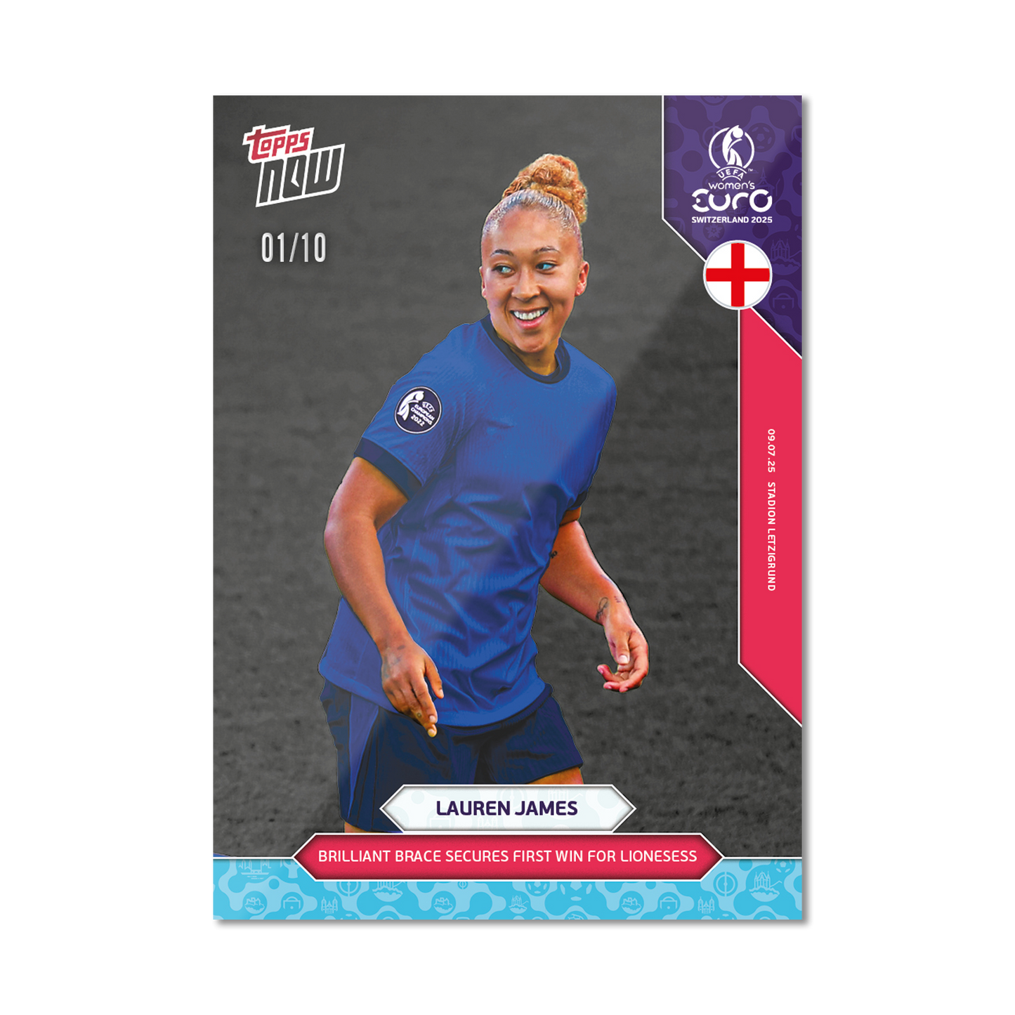 Lauren James - UEFA Women’s EURO 2025™ Topps NOW®  - Card 12 - PR: 116