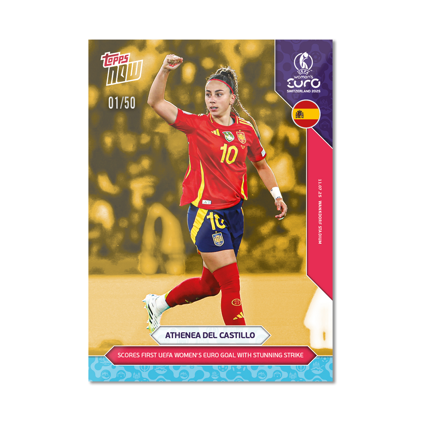 Athenea del Castillo - UEFA Women’s EURO 2025™ Topps NOW®  - Card 16 - PR: 415