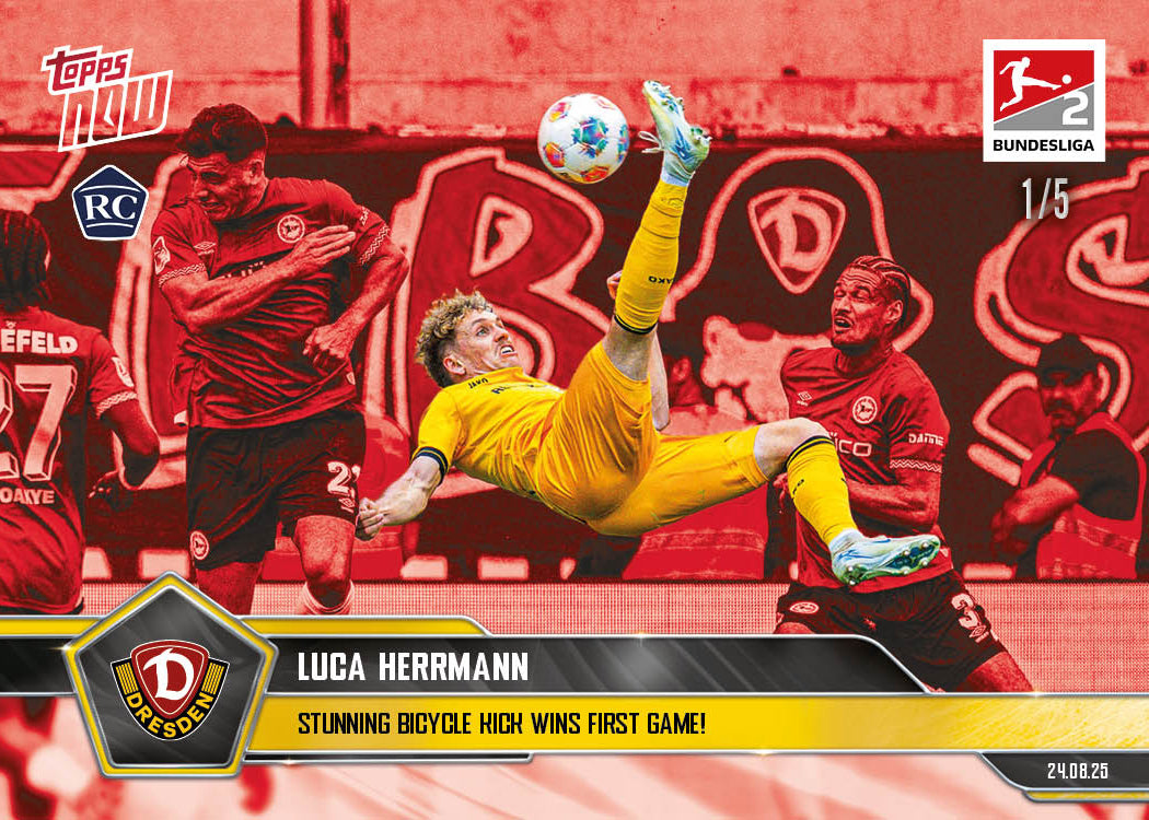 Luca Herrmann - 2025-26 Bundesliga Topps NOW® - Card 9 - PR: 370