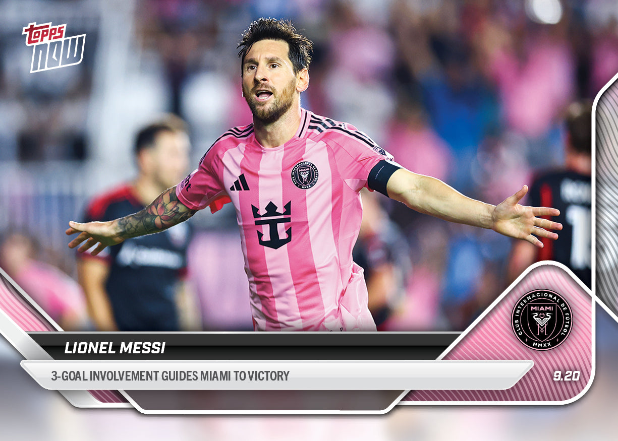 Lionel Messi - 2025 MLS Topps NOW® - Card 99 - PR: 1350