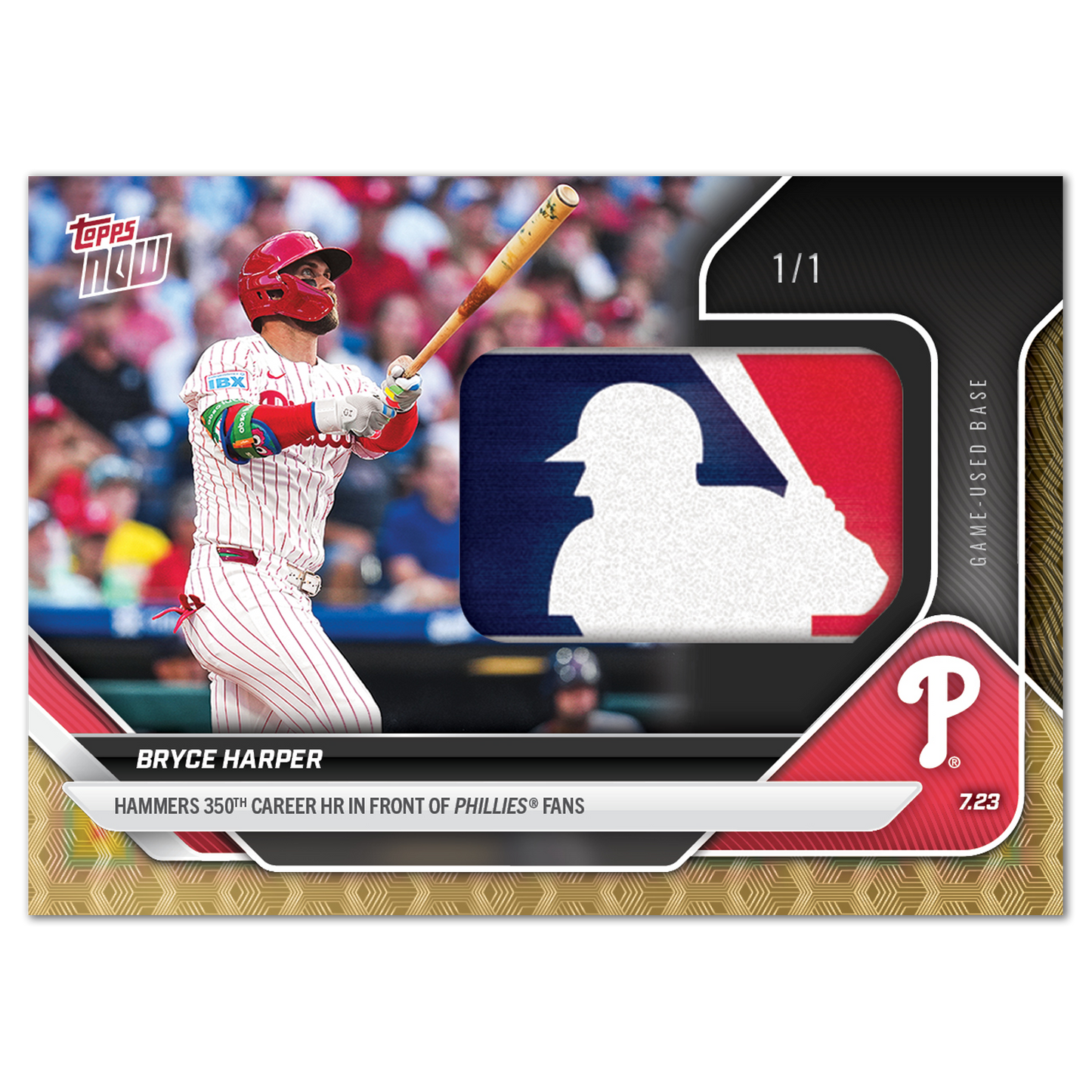 Bryce Harper - 2025 MLB Topps NOW® - Card 459 - LOOK FOR RELICS - PR: 4049