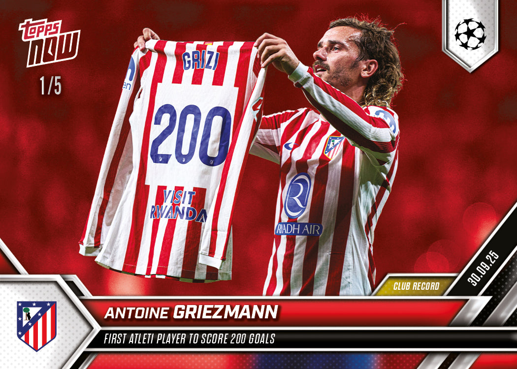 Antoine Griezmann - 2025-26 UCL Topps NOW® - Card 25 - PR: 1683